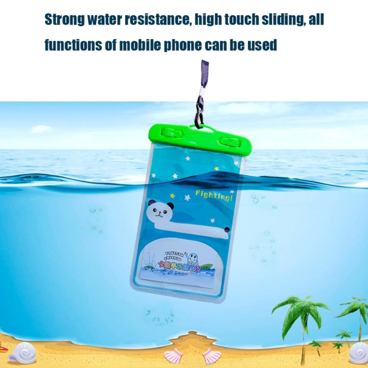 10 PCS Large Outdoor Photo Transparent Waterproof Cartoon Mobile Phone Bag, Style:Puppy by buy2fix