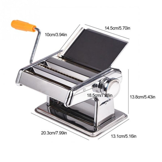 Household Stainless Steel Pasta Making Machine Manual Noodle Maker Spaghetti Hand Cutter by buy2fix