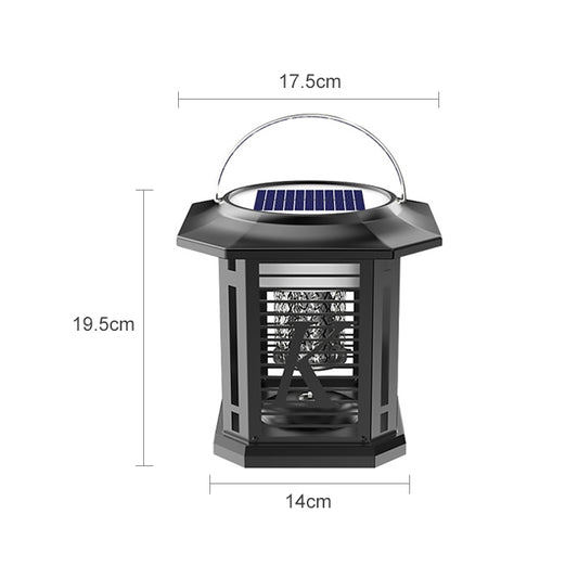 Outdoor Solar Waterproof Mosquito Lamp Mosquito Repellent, Color:TM02 Black by buy2fix