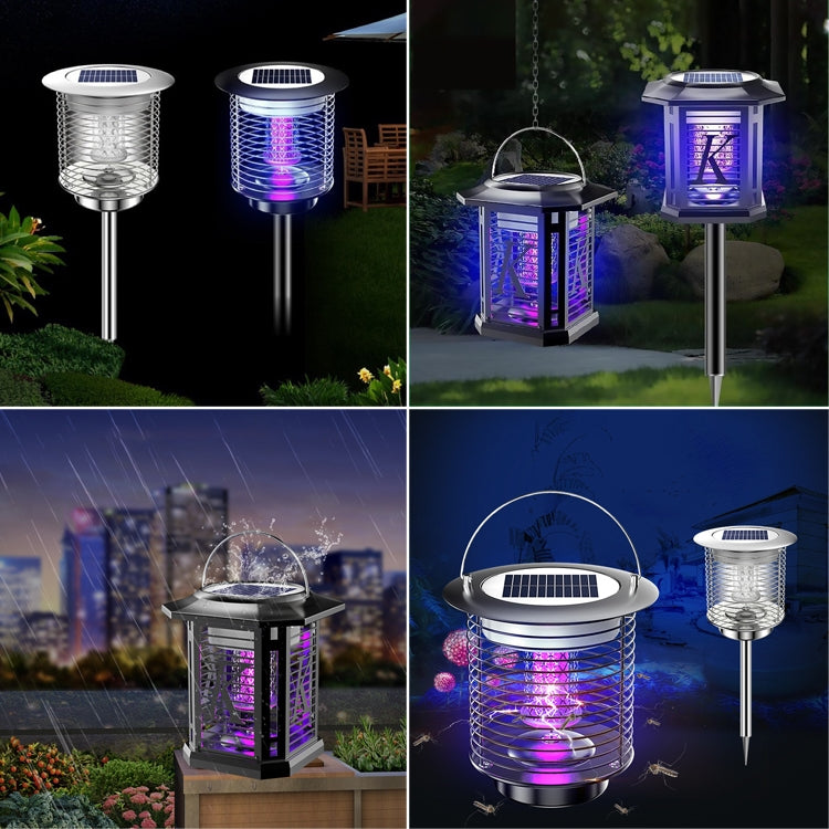 Outdoor Solar Waterproof Mosquito Lamp Mosquito Repellent, Color:TM02 Black by buy2fix
