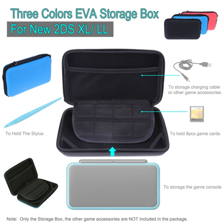 For Nintendo 2DS XL Hard EVA Protective Storage Case Cover Holder(Sky Blue) by buy2fix