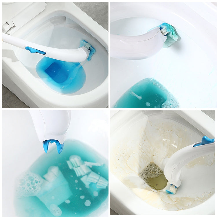 Disposable Toilet Brush Household Toilet Brush Detergent Replacement Core by buy2fix