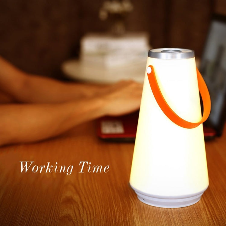 Portable Touch Switch Rechargeable LED Table Lamp Outdoor Camping Emergency Night Light with Handle by buy2fix