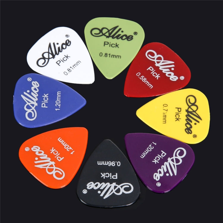 Alice 50 PCS ABS Electric Guitar Picks, Random Color Delivery, Surface:Frosted, Size:0.58-1.5mm 6 Thickness Mixing - String Instrument Accessories by Alice | Online Shopping UK | buy2fix