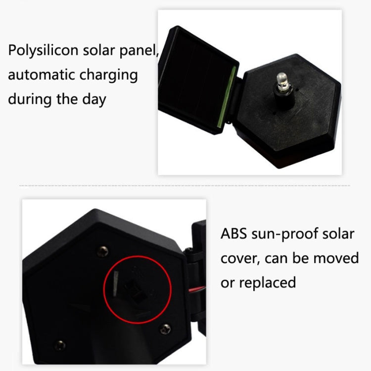 Solar Outdoor Simulation Potted Plants Landscape Lamp LED Courtyard Lawn Light(Three Head Cactus) by buy2fix