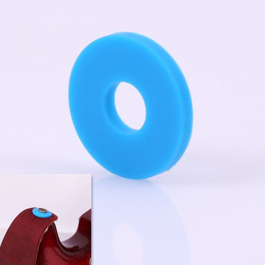 10 PCS No Word Version Silicone Guitar Strap Buckle Tail Stud(Blue) - String Instrument Accessories by buy2fix | Online Shopping UK | buy2fix