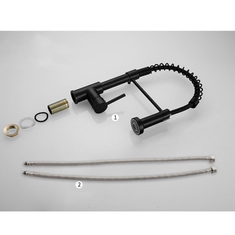 Kitchen Faucet Hot & Cold Water Tank Valve Sink Faucet, Specification: Black Model by buy2fix