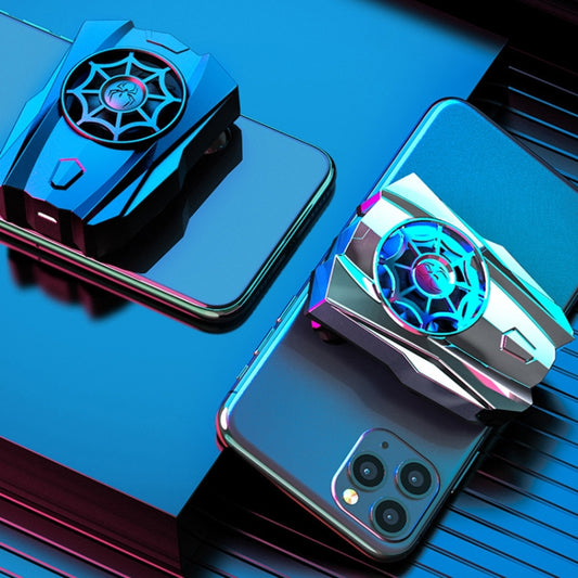 Mobile Phone Physical Fan Cooler Portable Suction Cup Phone Fast Radiator(Silver) by buy2fix