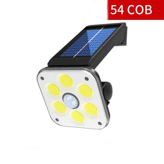 54 COB Solar Wall Light Outdoor Waterproof Human Body Induction Garden Lamp Street Light by buy2fix