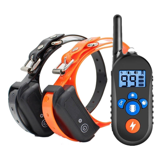 800m Remote Control Electric Shock Bark Stopper Vibration Warning Pet Supplies Electronic Waterproof Collar Dog Training Device, Style:556-2(US Plug) by buy2fix