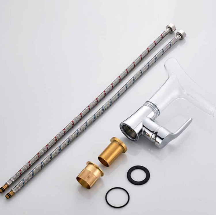 Bathroom Hot Cold Water Faucet Wine Glass Waterfall Faucet(Transparent) by buy2fix