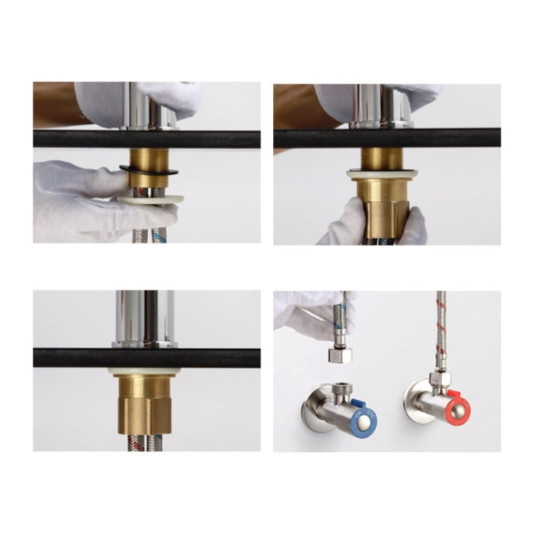 All Copper Hot Cold Water Faucet Bathroom Lift Faucet by buy2fix