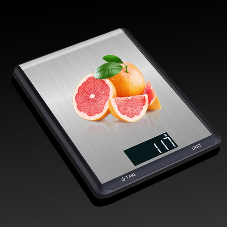 5kg/1g Stainless Steel Kitchen Scale Household Food Electronic Scale(White) by buy2fix
