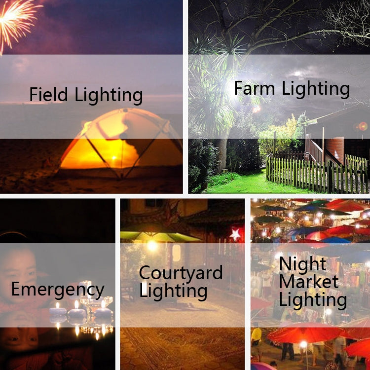 3W Solar Small System Household Multifunctional Portable Emergency Light(Red) by buy2fix