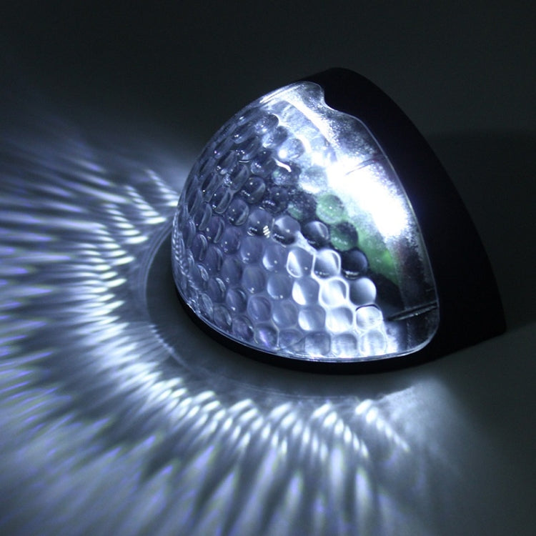 2 PCS LED Solar Wall Light Outdoor Semicircular Fence Garden Lawn Light by buy2fix