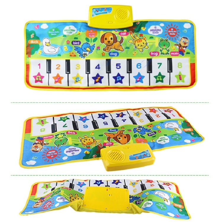 Piano Musical Touch Carpet Children Early Education Music Keyboard Playmat by buy2fix