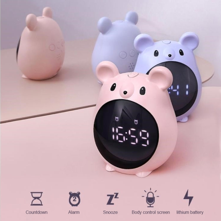 Elf Mouse Alarm Clock Countdown Learning Time Management Student And Child Cartoon Clock(Blue) by buy2fix