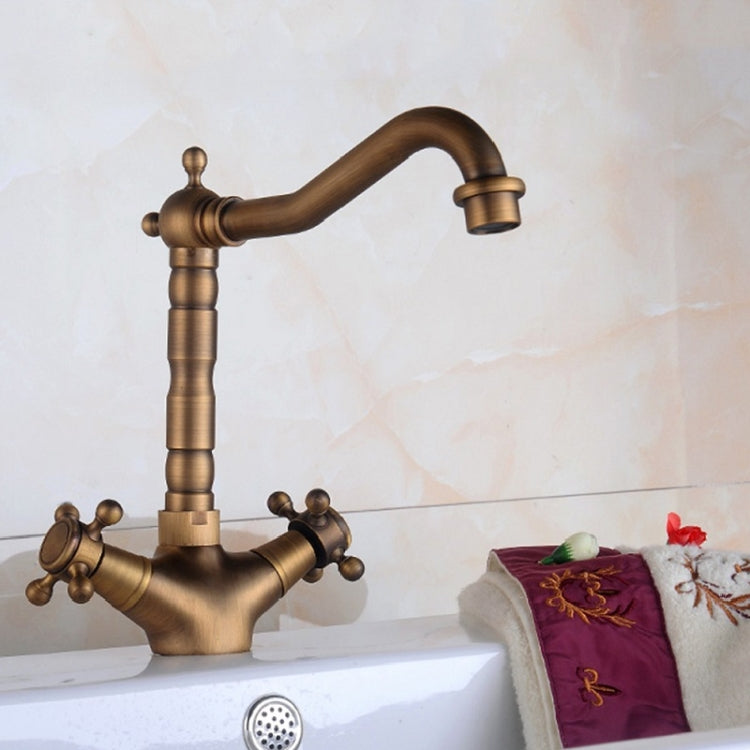 Basin Rotatable Faucet Single Hole Hot And Cold Copper Faucet by buy2fix