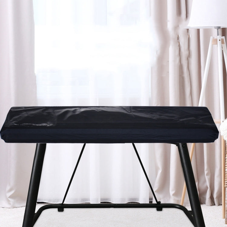 Water-Repellent Opening Electronic Keyboard Cover Oxford Cloth Dust Cover Drawstring Keyboard Instrument Cover, Size: 88 Key Black 124x49x36cm by buy2fix