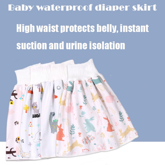 Baby Water-Proof And Leak-Proof Cloth Diapers Children Washable Cotton Cloth Bed-Wetting Skirt Pants, Colour: L(Ice World) by buy2fix