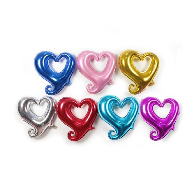 50 PCS Hollow Aluminum Heart Balloons for Wedding Party Decoration, Specification:18inch Heart Shaped(Gold) by buy2fix