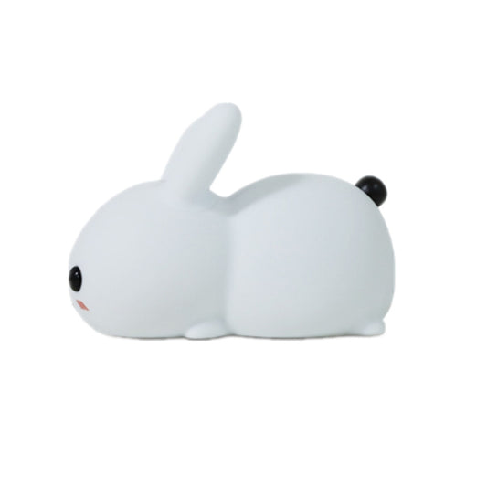 Silicone Rabbit LED Night Light USB Charging Dual-Tone Light Pat Light by buy2fix