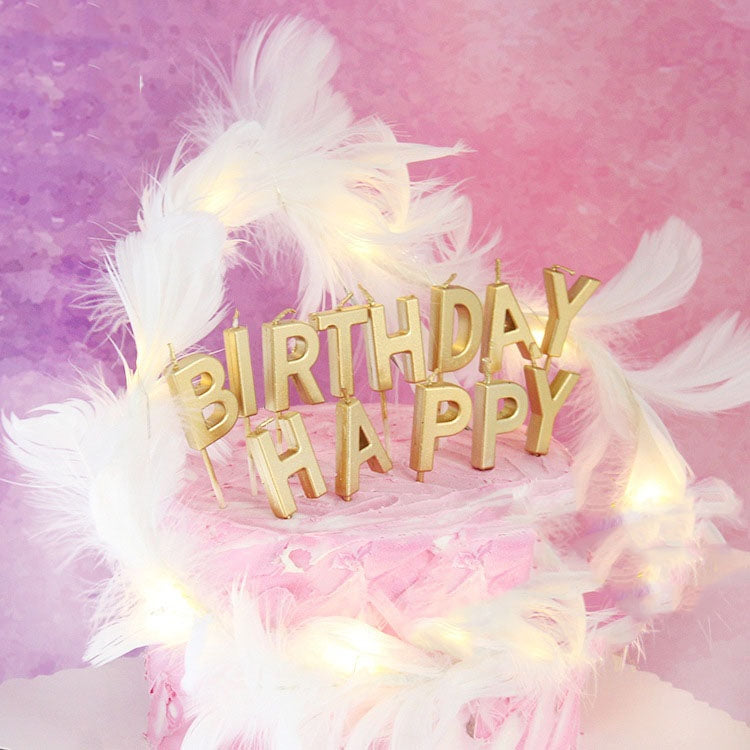 Variety Of Feather Cake Dessert Decoration White by buy2fix