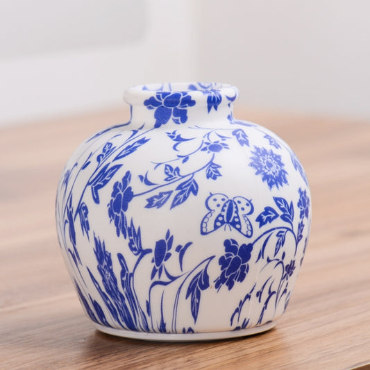 QH-28 Blue-and-white Porcelain Silicone Night Light USB Bedroom Bedside Lamp Pat Sensor Lamp(Colorful Light) by buy2fix