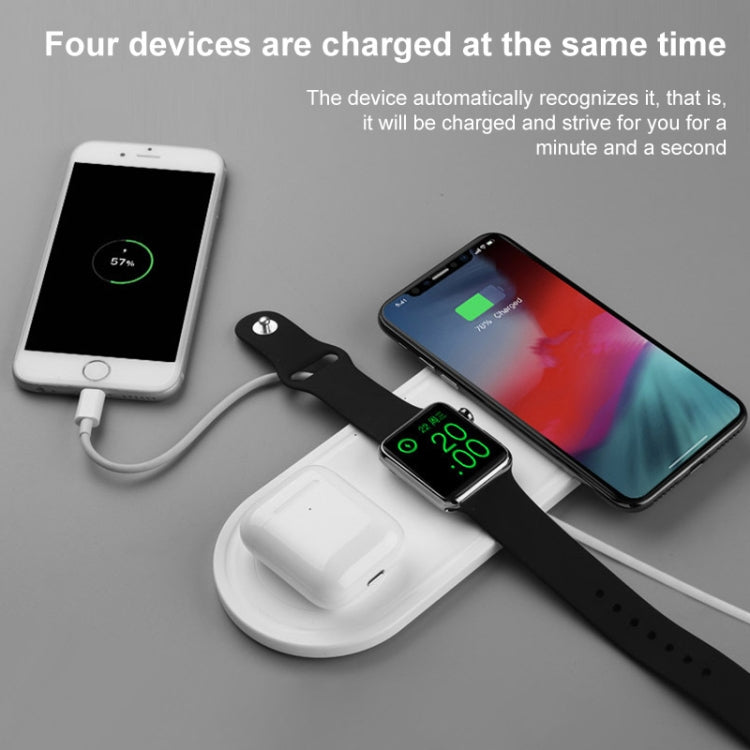 KT-W50A8 3 in 1 10W Multi-Function Bracket Wireless Charger for iPhones / iWatch / AirPods by buy2fix