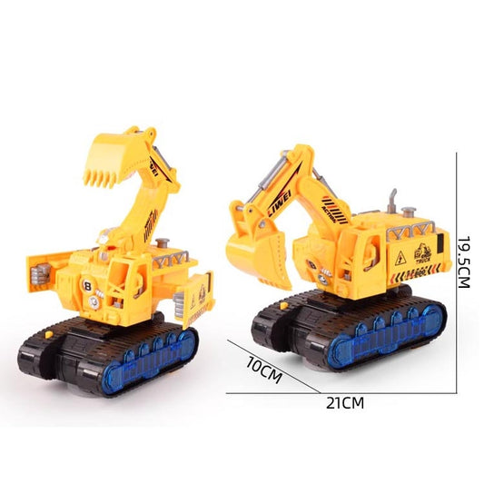 Children Light And Music Simulation Electric Excavator Car Toy, Style: Engineering Vehicle by buy2fix