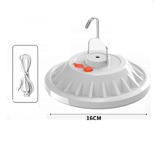 V62 120 LEDs UFO Rechargeable Light Household Emergency Light Bulb Outdoor Camping Night Market Stall Light by buy2fix