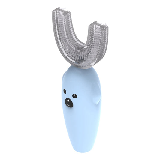 U-Shaped Children Ultrasonic Electric Toothbrush Disinfection And Drying Dmart Toothbrush(Blue) by buy2fix