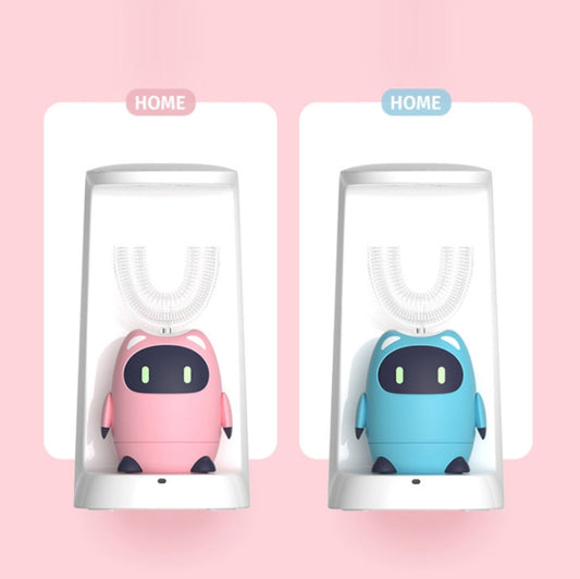 Lanbeibei Children U-Shaped Automatic Electric Toothbrush 2-6 Years Old Home Version (Blue) by buy2fix