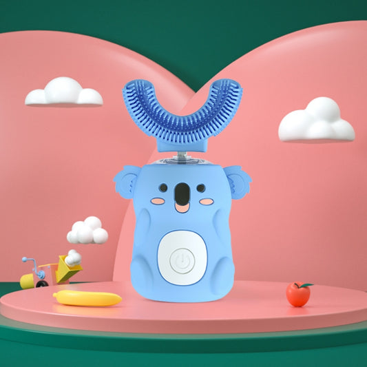 Children Mouth Electric Toothbrush U-Shaped Sonic Smart Electric Toothbrush(Blue) by buy2fix