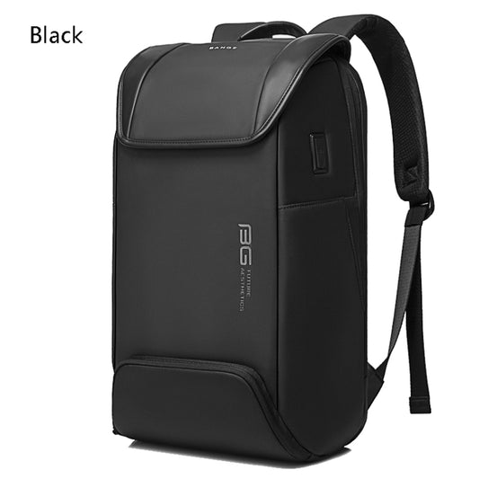 BANGE Men Anti-Theft Backpack Waterproof Large-Capacity Backpack Computer Bag(Black) by BANGE