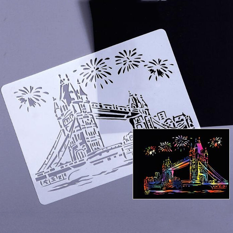 10 Sailing Hotel Construction Series Painting Template Theme City A4 Label Template by buy2fix