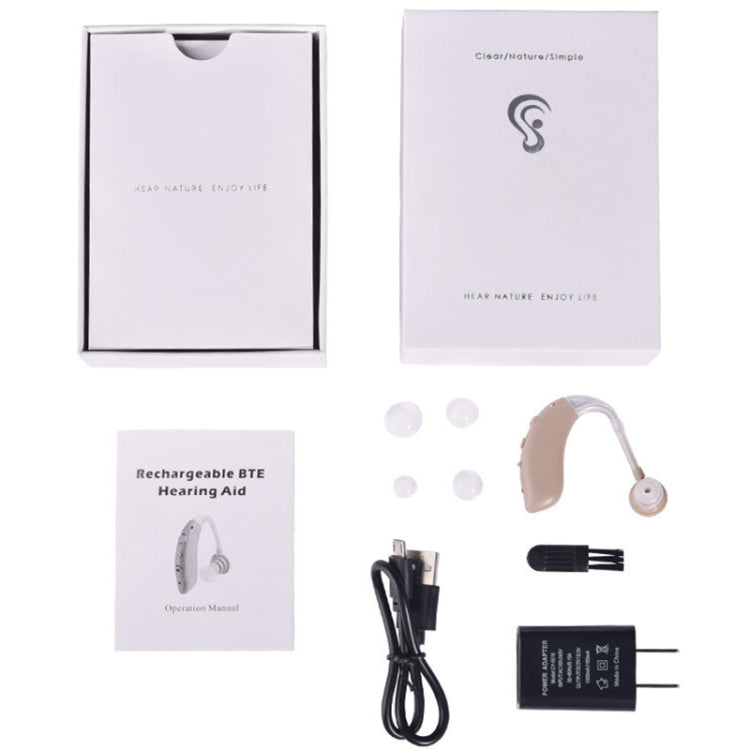 G25 Bluetooth Hearing Aid Elderly Sound Amplifier Sound Collector, Colour: EU Plug(Skin Color) by buy2fix