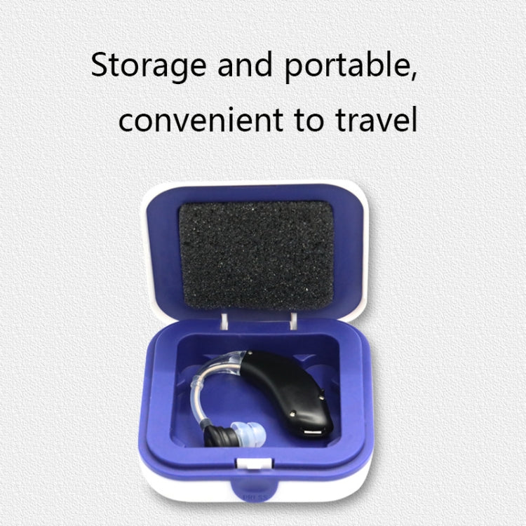 GM-105 Elderly Hearing Aid Sound Amplifier Intelligent Noise Reduction Sound Collector, Style: EU Plug(Fantasy Black) by buy2fix