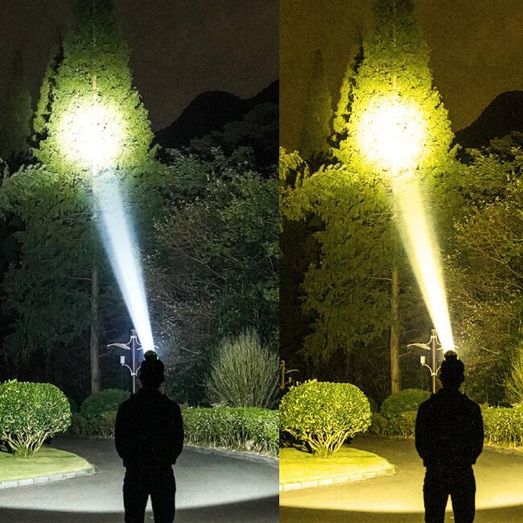 LED Night Fishing Charge Head Light Outdoor Camping Fishing Miner Light Searchlight Head-Mounted Flashlight With Charge Display, Colour: 40 Lamp Beads White Light by buy2fix