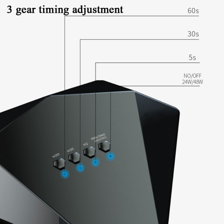 SAMVI 48W Intelligent Diamond Nail Lamp Double Light Source Infrared Sensation Quick Dry Nail Phototherapy Machine,EU Plug by buy2fix