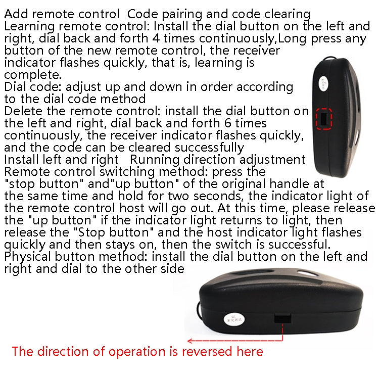 Electric Garage Door Controller Rolling Door Roll Gate Remote Control Plug-Chain Motor Receiver by buy2fix