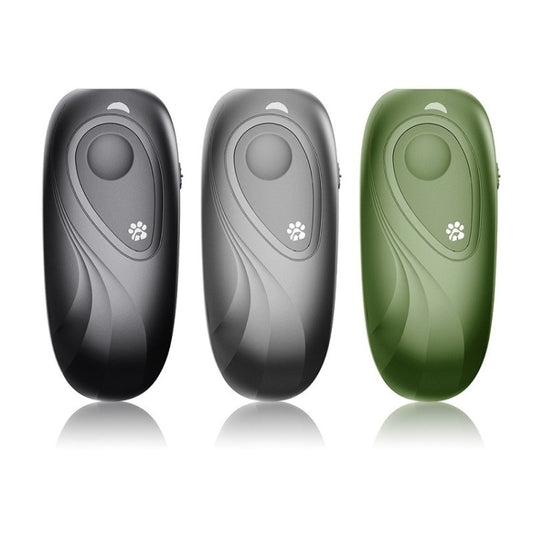 Portable Dog Repeller Adjustable Frequency Ultrasonic Dog Training Device(ArmyGreen) by buy2fix