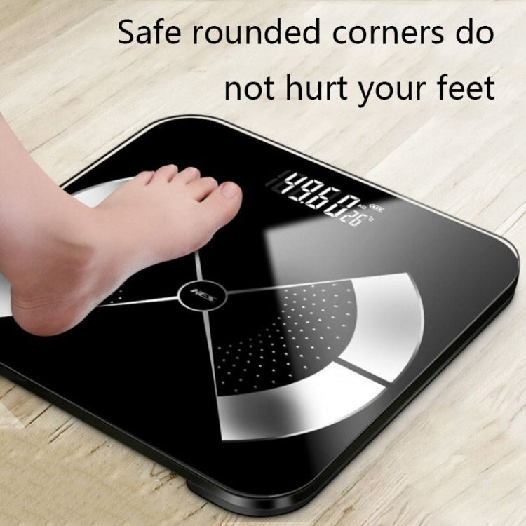 Home Weight Scale Accurate Healthy Body Fat Scale, Size: 28x28cm(Charging Version Black) by buy2fix