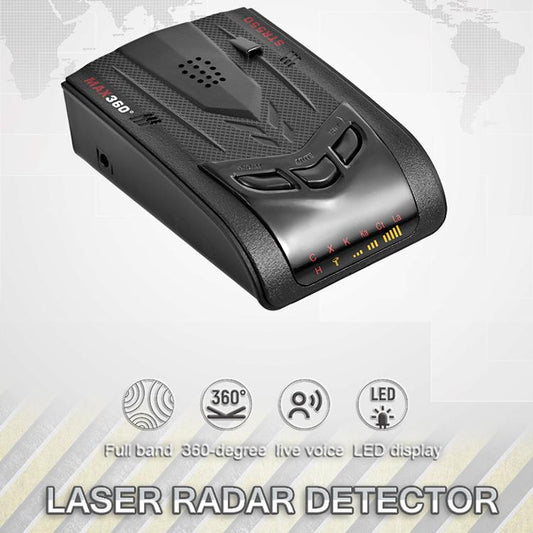 STR550 Laser Radar Speaker Car Mobile Speaker Auto Electronic Dog Support English / Russian - Radar Detectors by buy2fix | Online Shopping UK | buy2fix