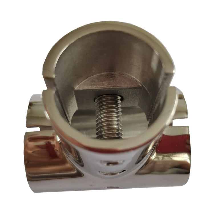 316 Stainless Steel Separable Three-Way Ship Pipe Joint for Yacht Engineering, Specification: 22mm 7/8inch by buy2fix