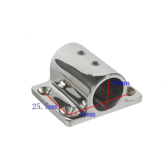 Stainless Steel Square Tube Seat Yacht Tube Seat Ship Accessories, Specification: 25mm 1inch by buy2fix