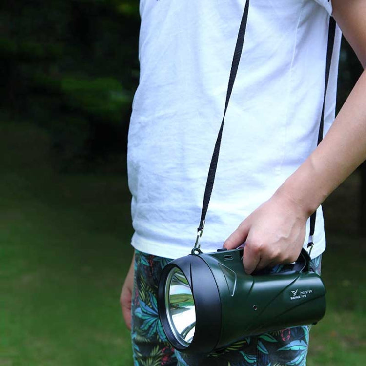 YAGE YG-5710 5W LED Waterproof Glare Flashlight Outdoor Rechargeable Lighting Portable Lamp, CN Plug(ArmyGreen) by YAGE