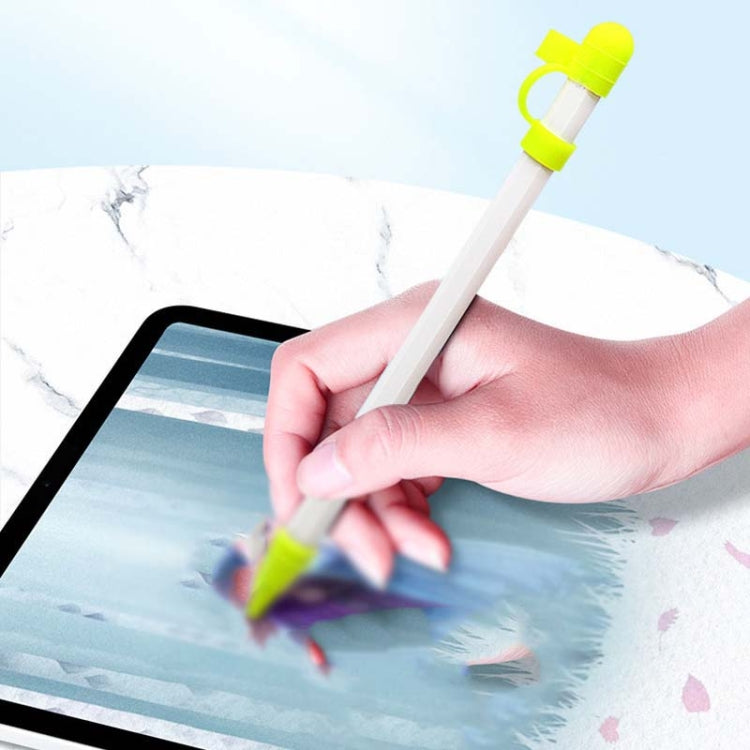 2 PCS 3 In 1 Anti-lost Pen Cap + Anti-lost Conversion Cable + Pen Tip Protective Case Set For Apple Pencil(Red) by buy2fix