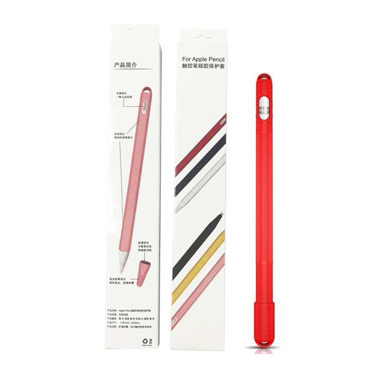 5 PCS Stylus Silicone Protective Case For Apple Pencil 1(Yellow) by buy2fix