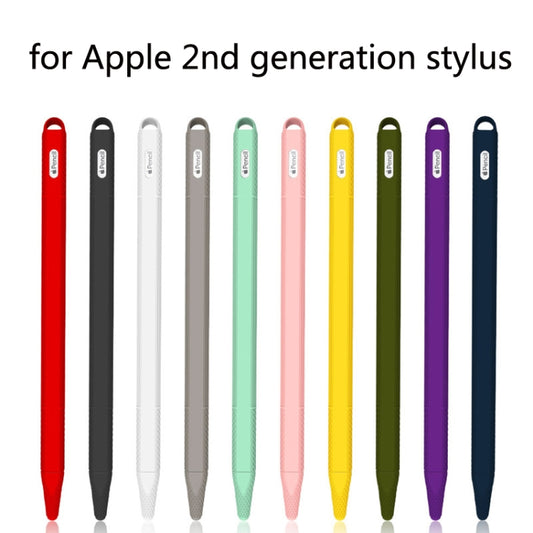 5 PCS Stylus Silicone Protective Case For Apple Pencil 2(Army Green) by buy2fix